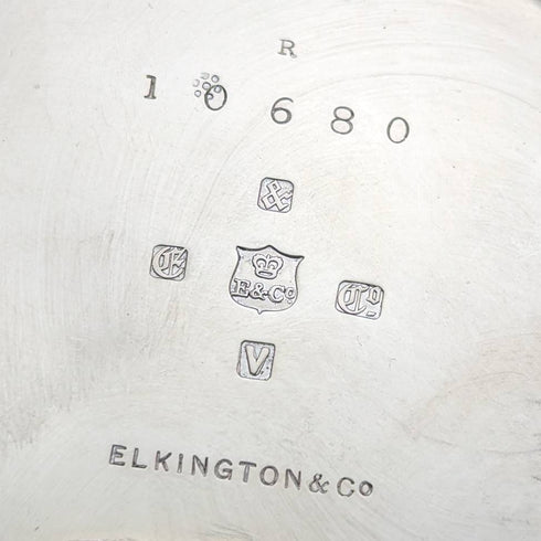 1881 British antique silver plated teapot 580g Elkington